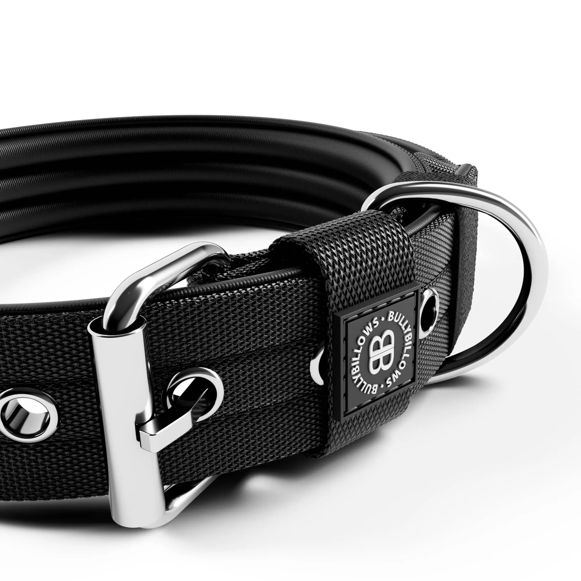 5cm Pin Buckle Collar | NO Handle - Black