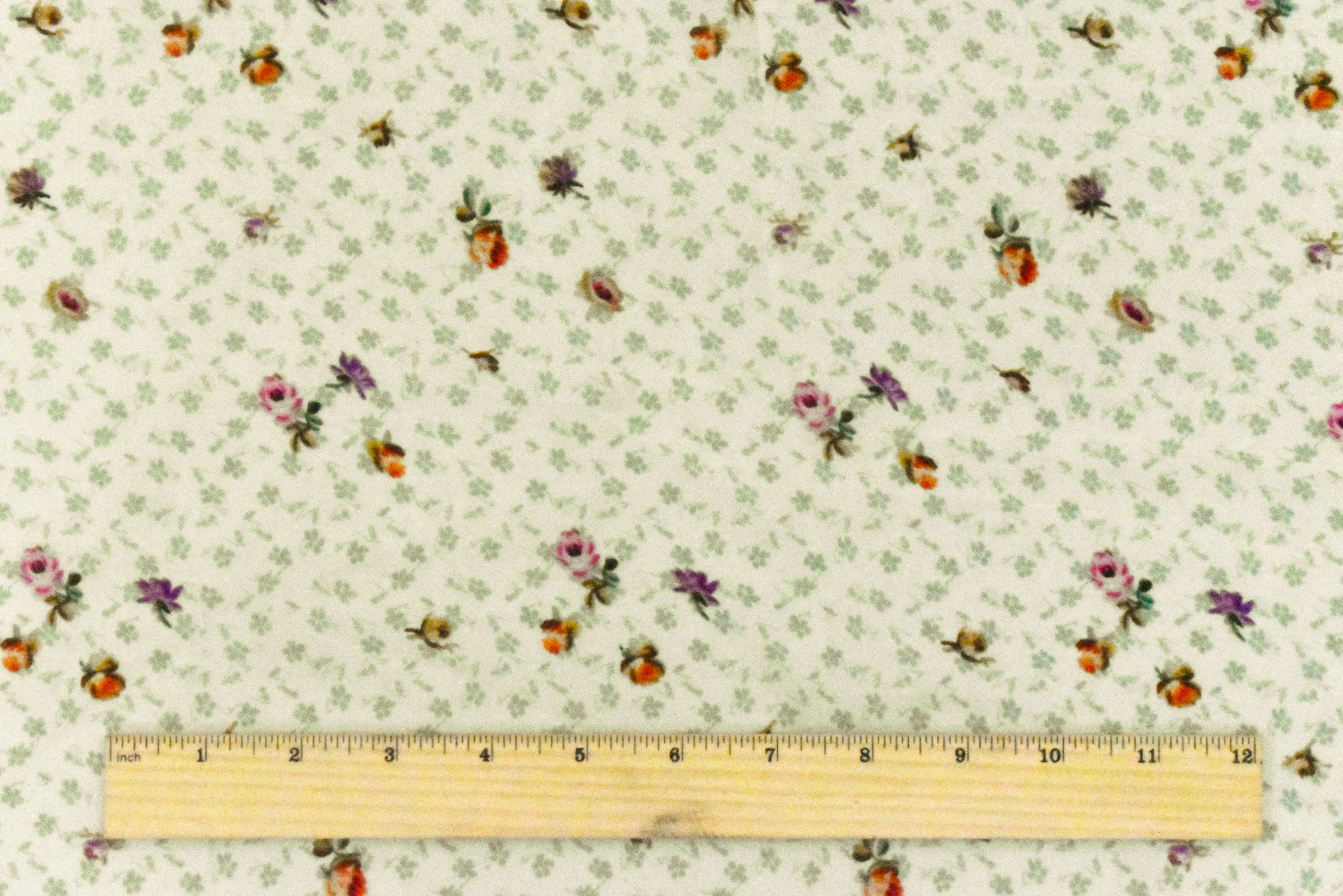 Beige-Green-Multi Famous Designer Floral Printed Viscose Chiffon Fabric