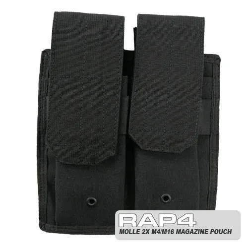 BLACK Double M4 / M16 Pouch