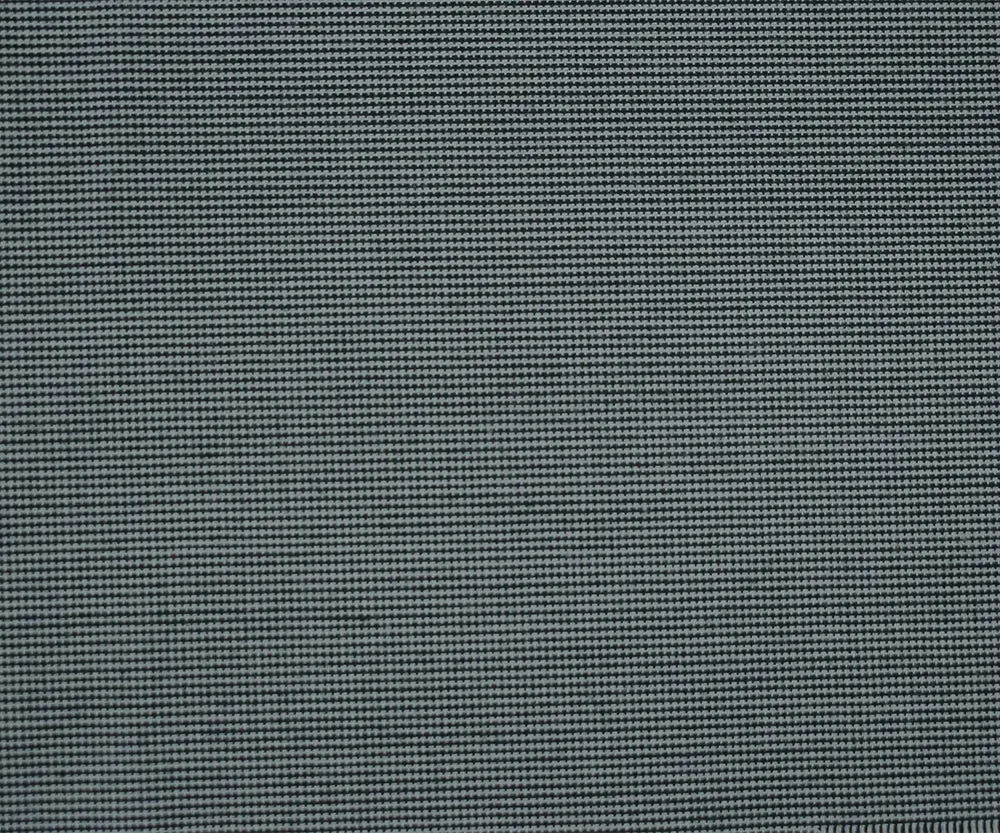 Black-Gray Polyester Textured Stripe Woven Suiting Fabric