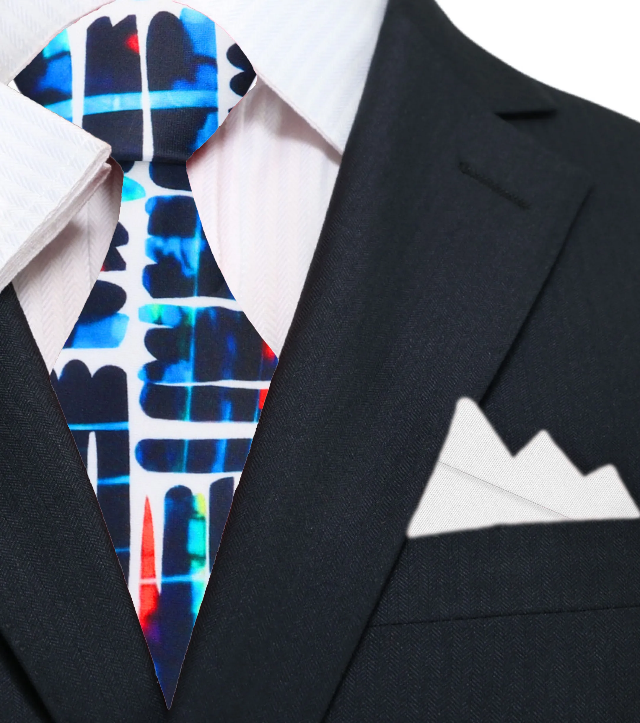 Blue Artistic Dreamscape Necktie