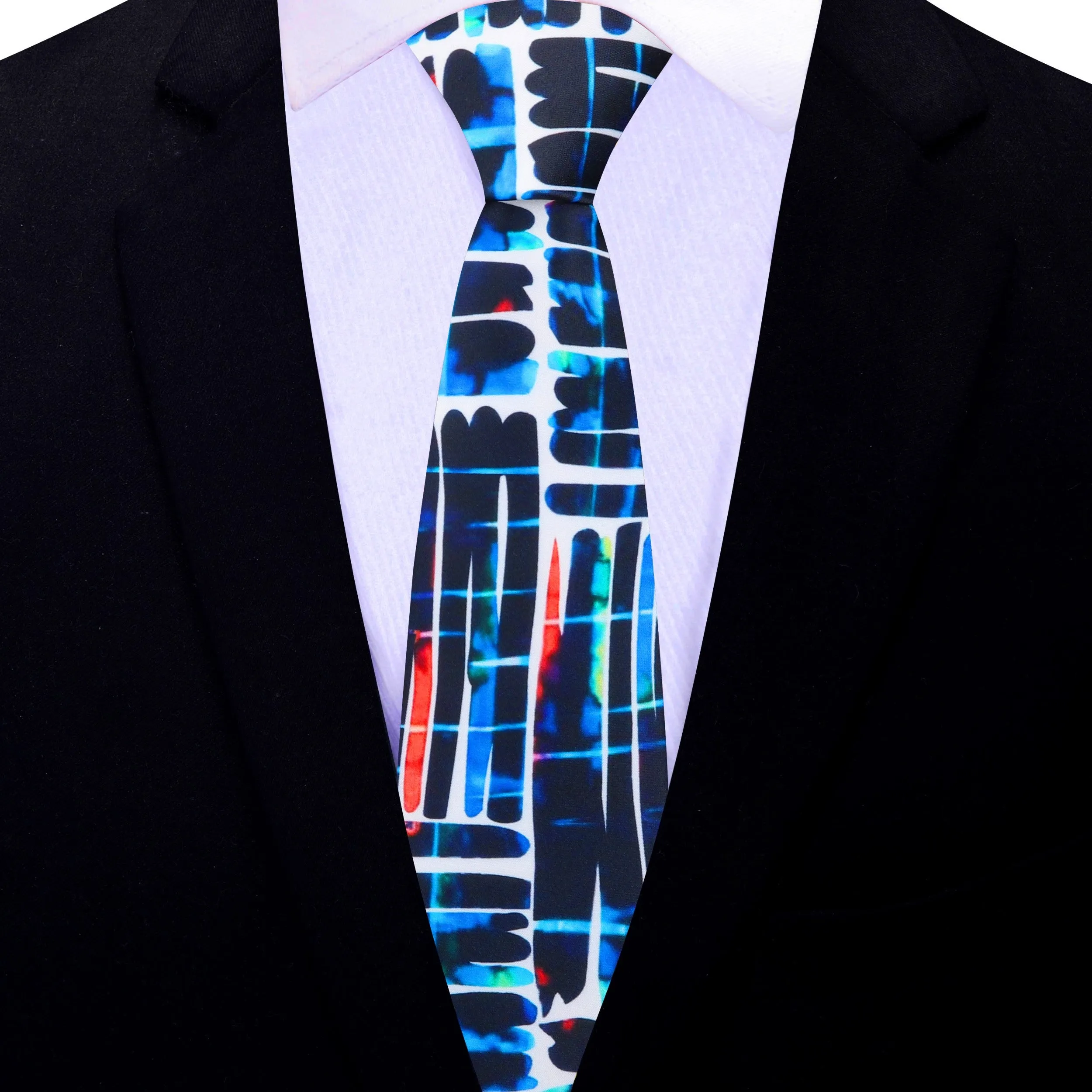 Blue Artistic Dreamscape Necktie