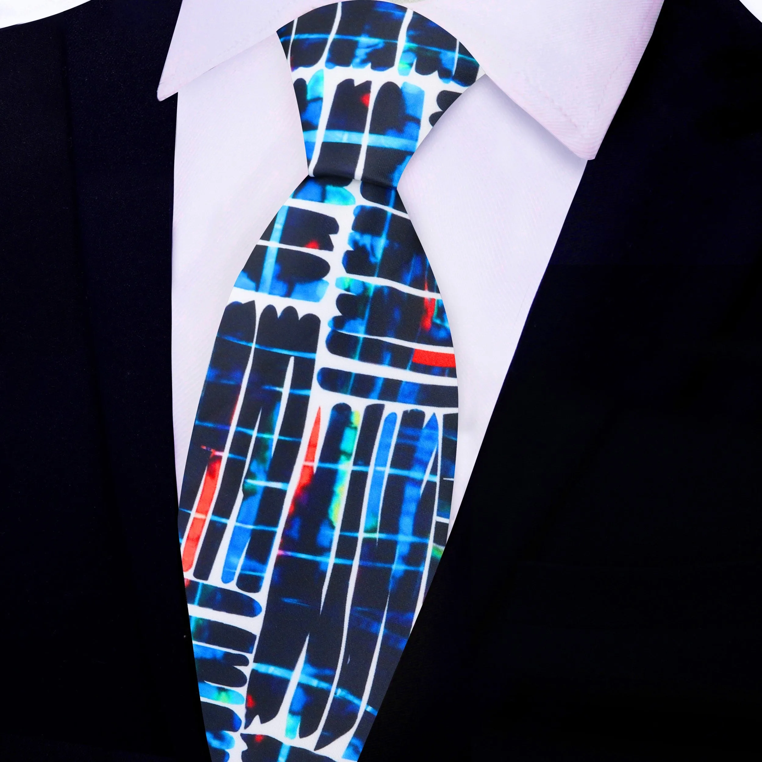 Blue Artistic Dreamscape Necktie