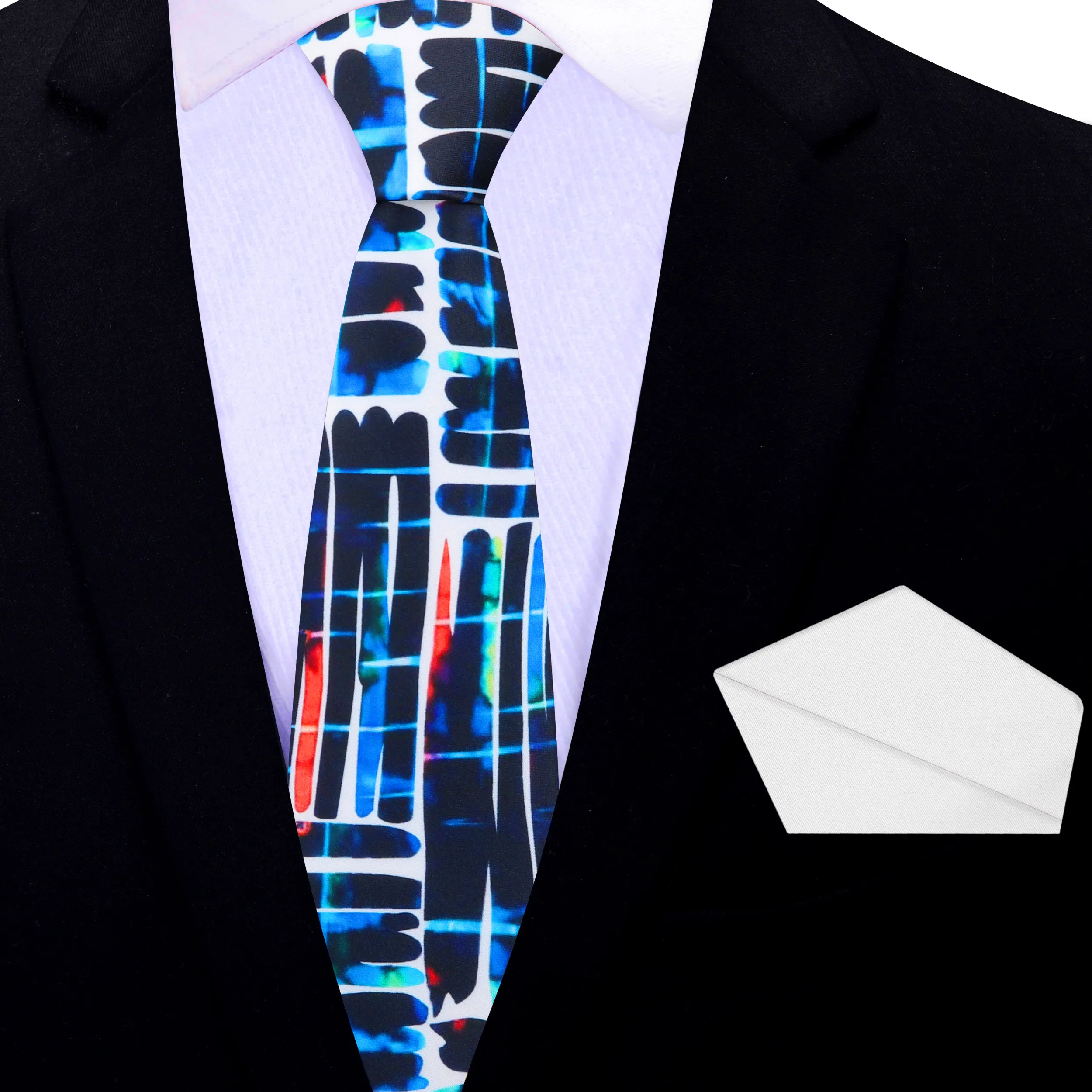 Blue Artistic Dreamscape Necktie