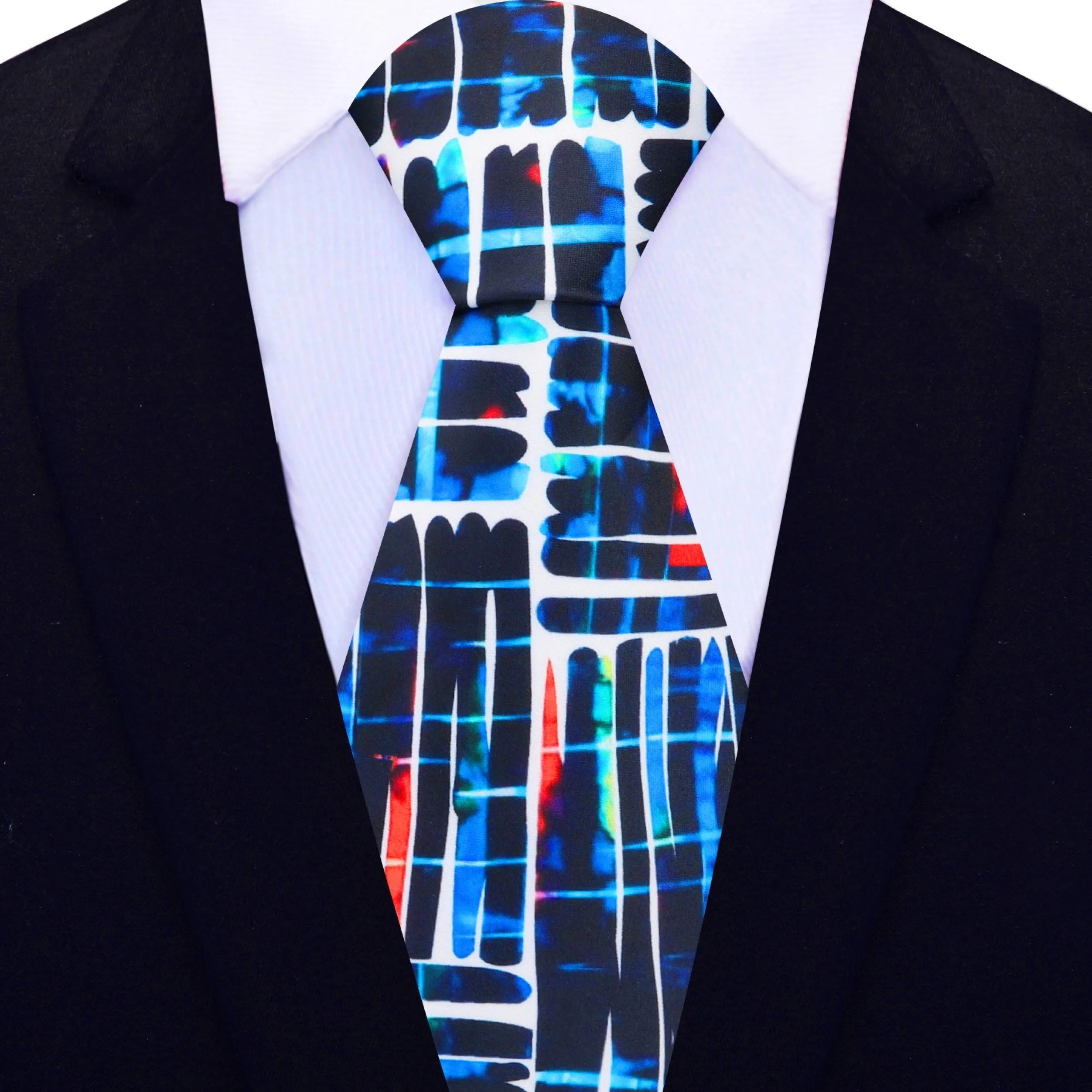 Blue Artistic Dreamscape Necktie