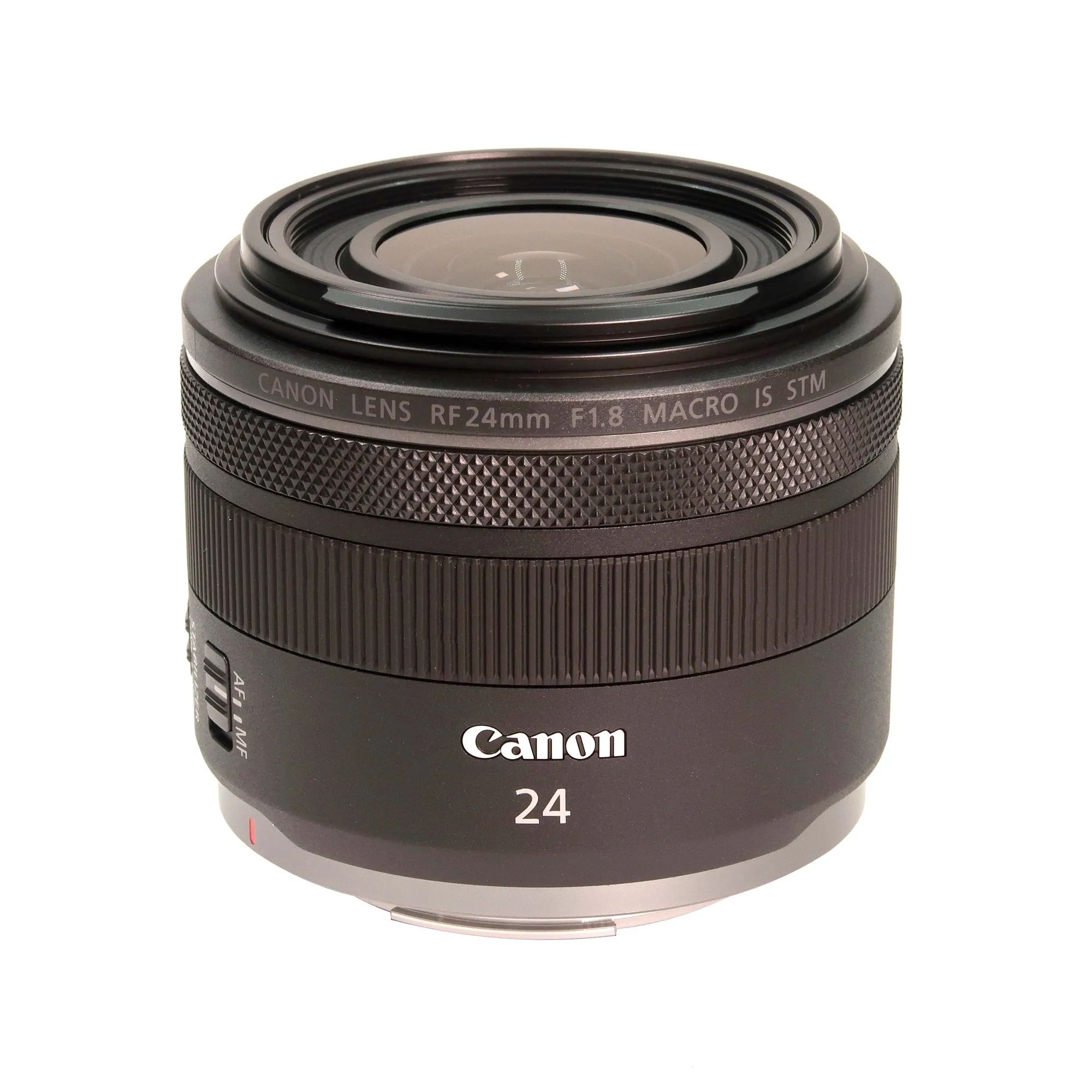 Canon RF 24mm f/1.8 Macro IS STM Lens with Vivitar Lens Case and Accessories