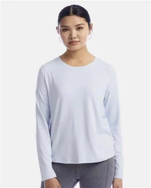 Champion Ladies Sport Soft Touch Long Sleeve Crop T-Shirt