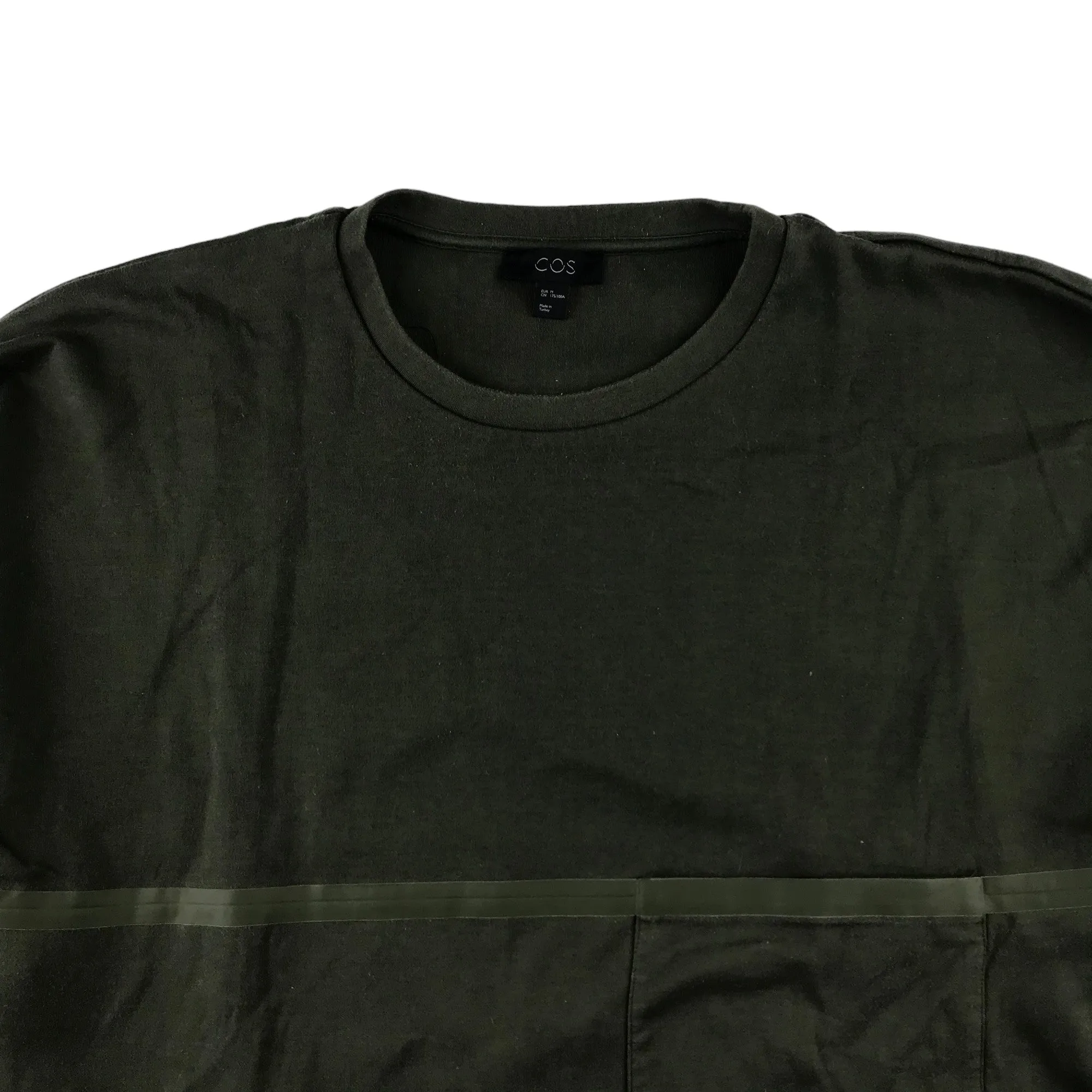 COS sweater adult size M khaki green plain crew neck pullover