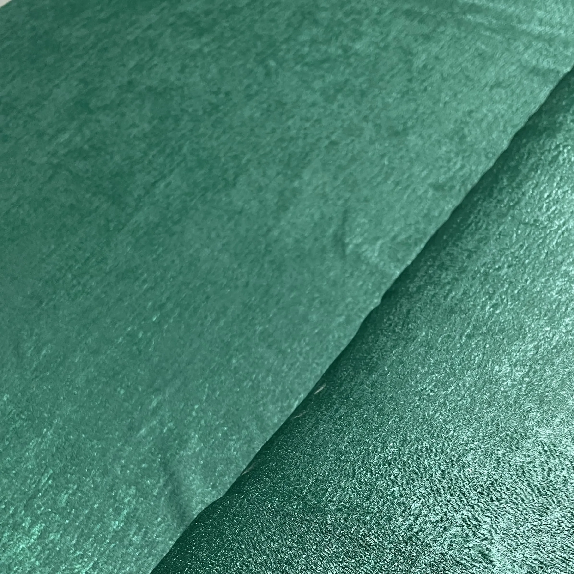 Dark Green Solid Chanderi Velvet Fabric 18416