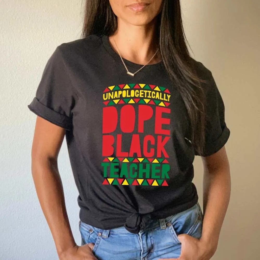 Dope Black Teacher, Black Pride Teacher Shirt