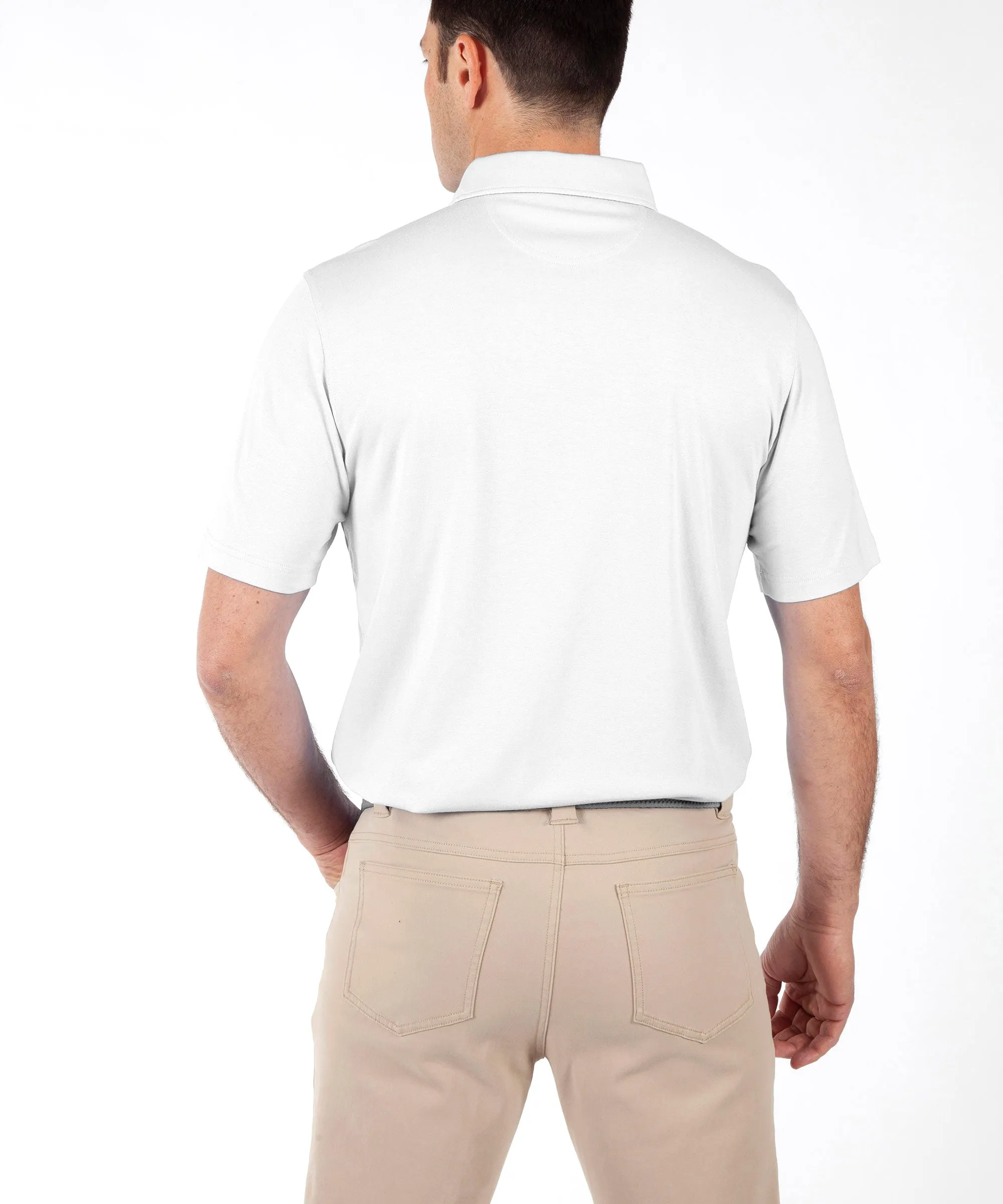 eFX Performance Cotton Solid Short Sleeve Polo Shirt