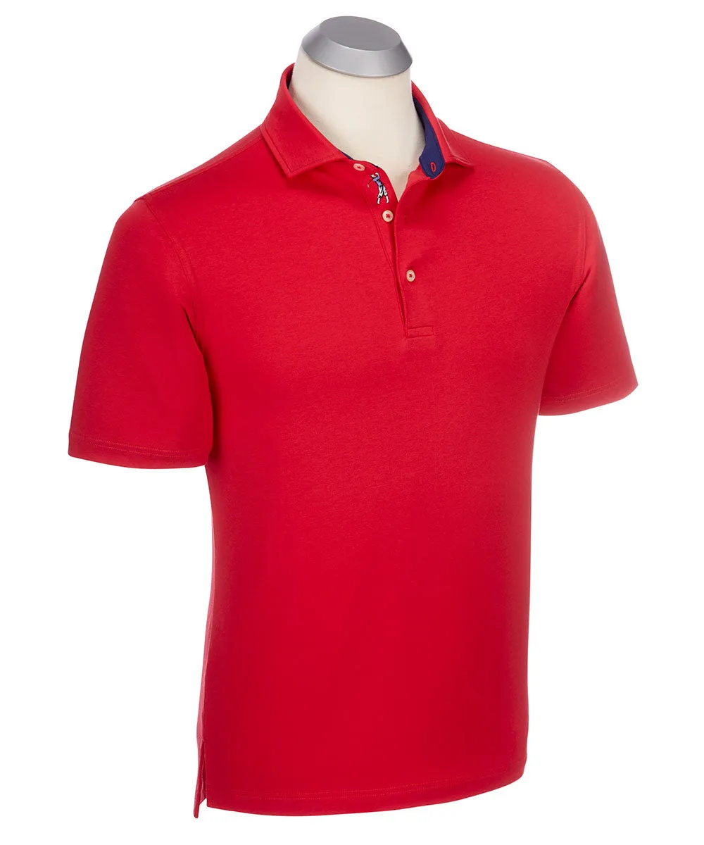 eFX Performance Cotton Solid Short Sleeve Polo Shirt