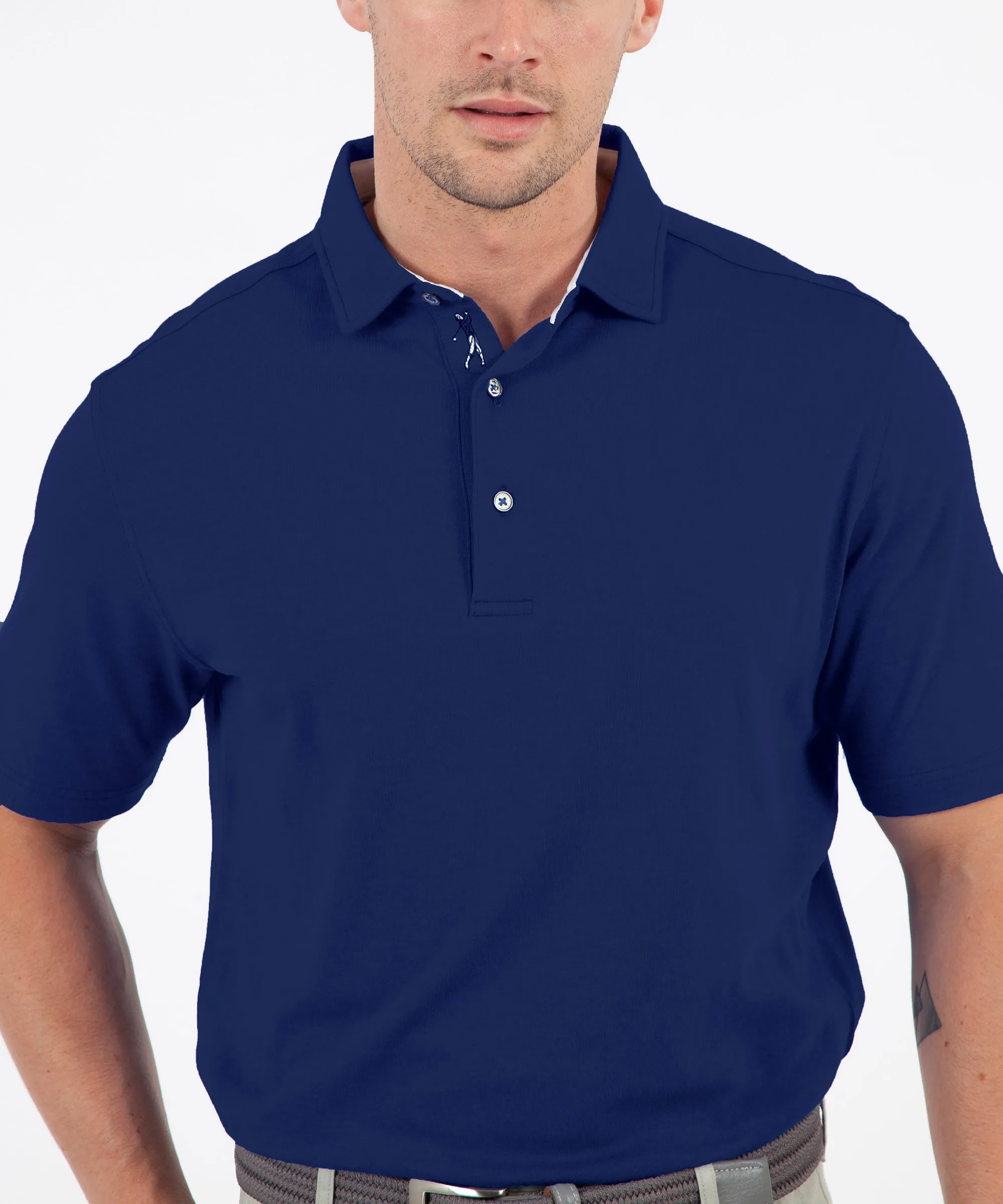 eFX Performance Cotton Solid Short Sleeve Polo Shirt