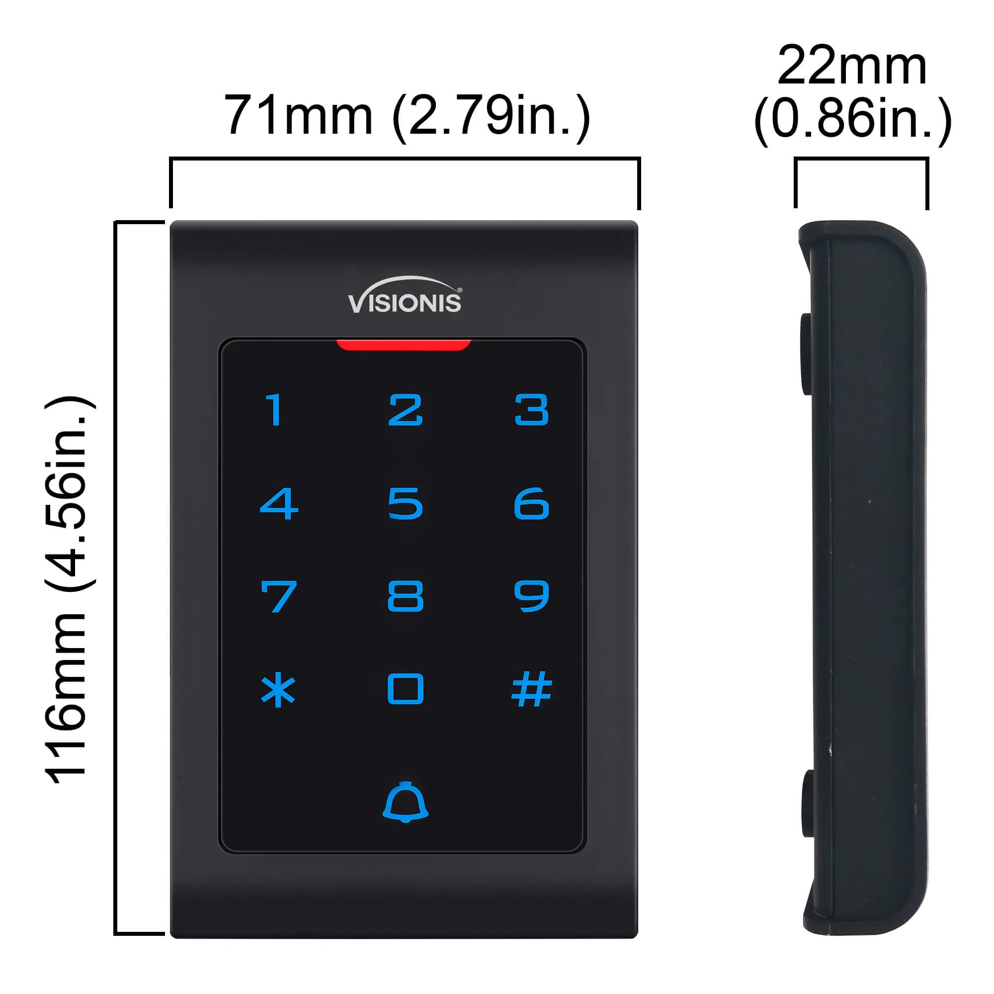 FPC-5573 1 Door Access Control 770lbs Electric Strike Fail Safe   Fail Secure Adjustable   Indoor Use Keypad/Reader Standalone   Mini Controller   Wiegand 26, No Software, EM Card   Wireless Receiver