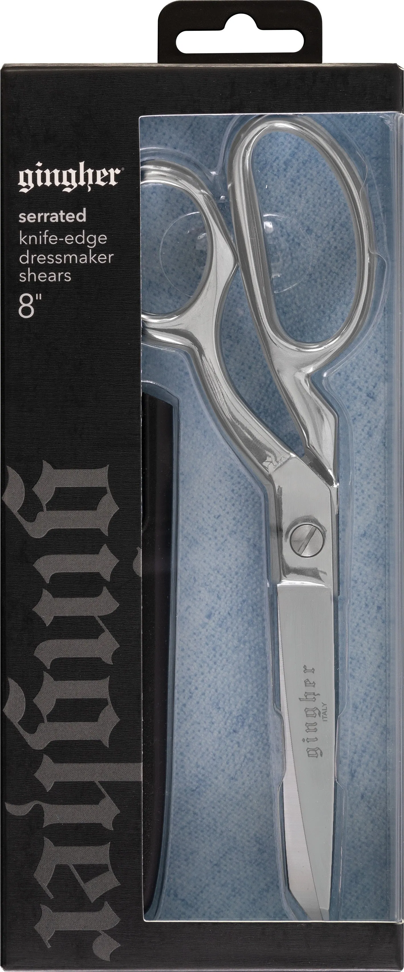 Gingher 8in Serrated/Knife Edge Dressmakers Shears