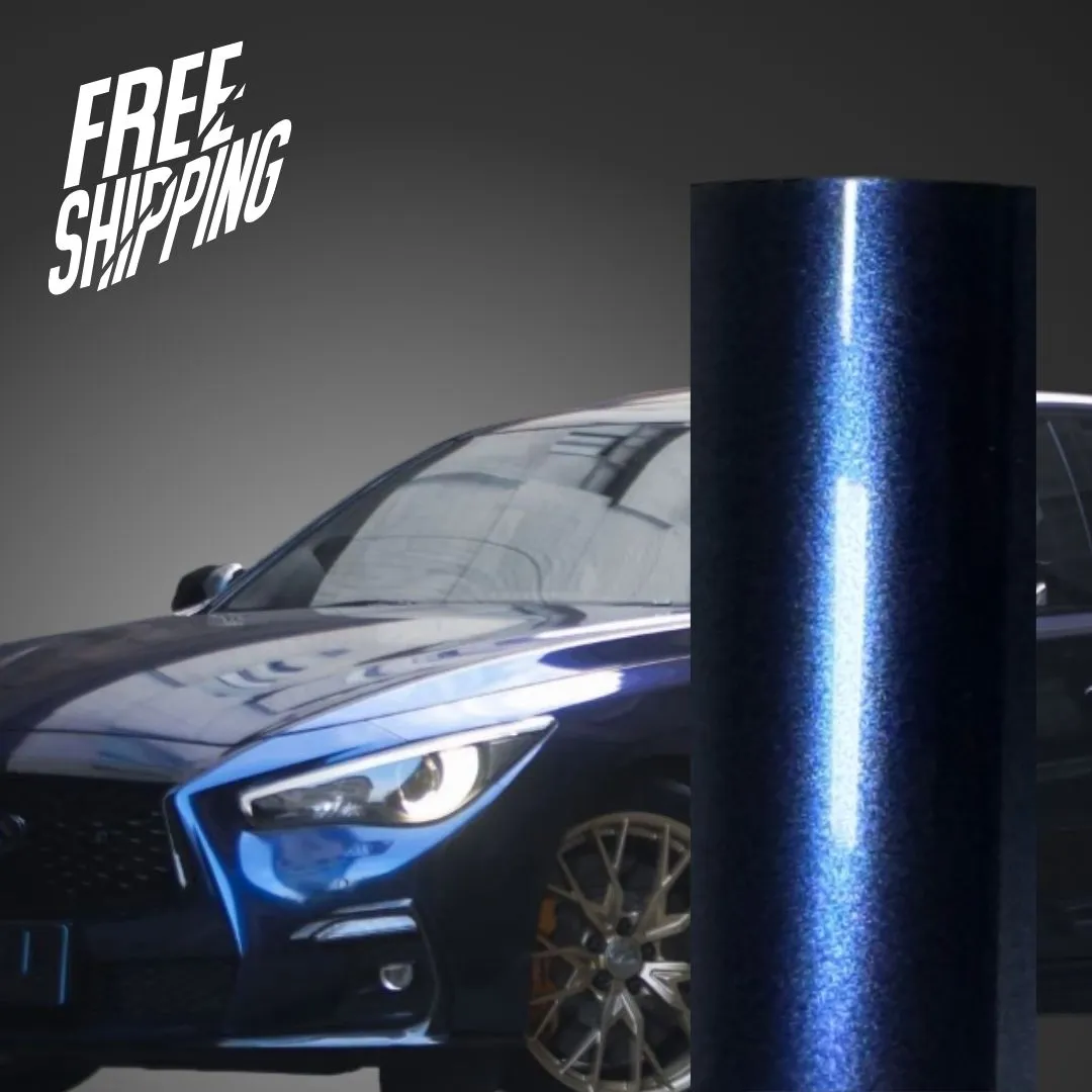 Gloss Metallic Galaxy Blue Vinyl Wrap