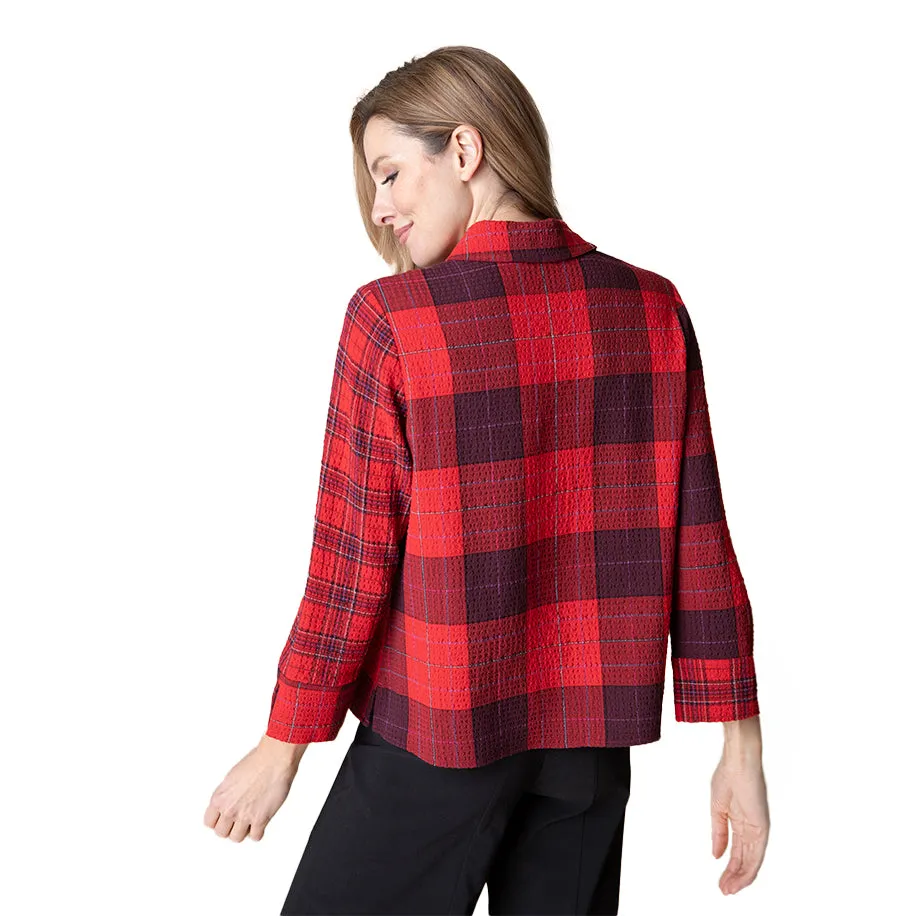 Habitat "Girl Gone Plaid"- Pocket Shirt in Apple - 40790-APL - Size XL