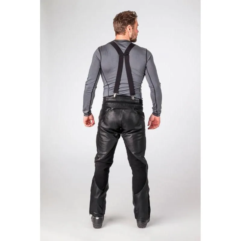 Halvarssons Rullbo Waterproof Leather Trouser Black