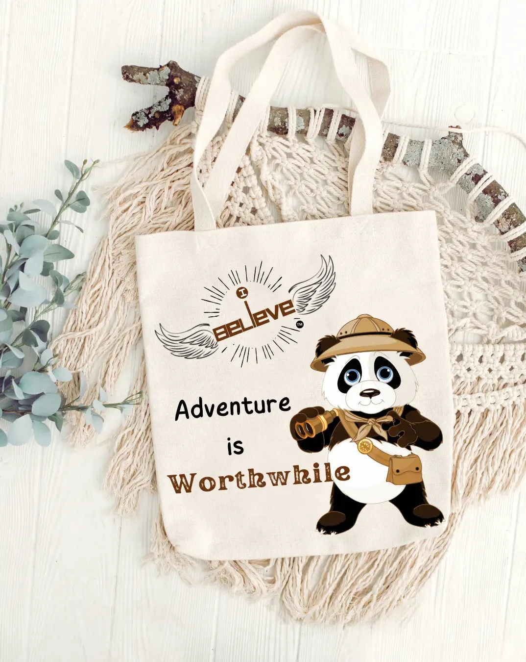 I Believe in Adventure  Daily Thaila -  Canvas Reusable Bags