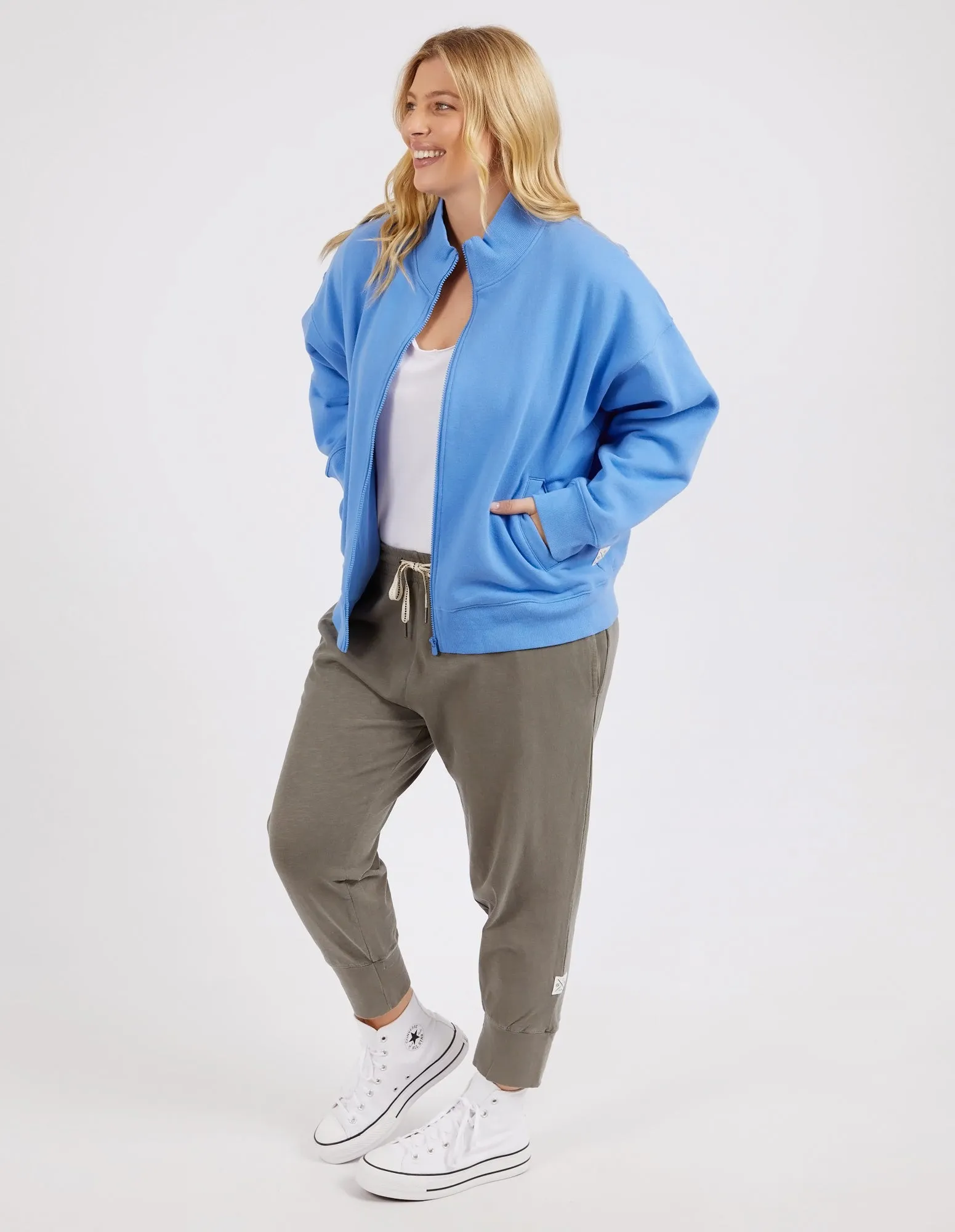 Kelcey Zip Thru Cerulean Blue