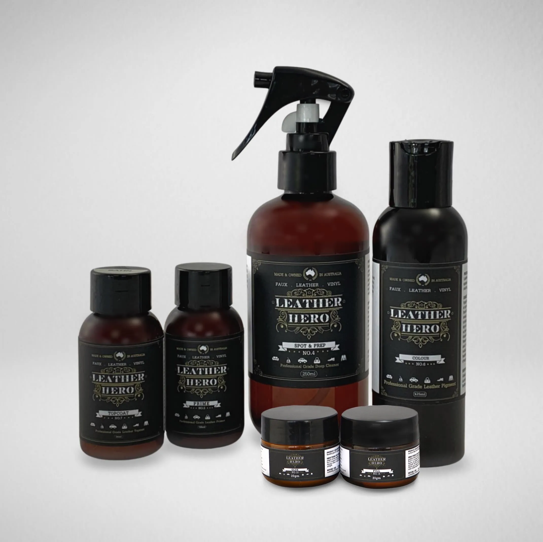 Leather Repair & Recolour Kit - Aniline Arabica