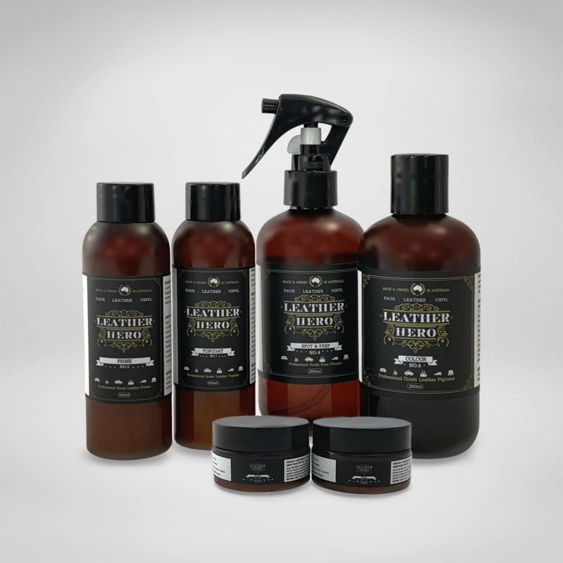 Leather Repair & Recolour Kit - Aniline Arabica