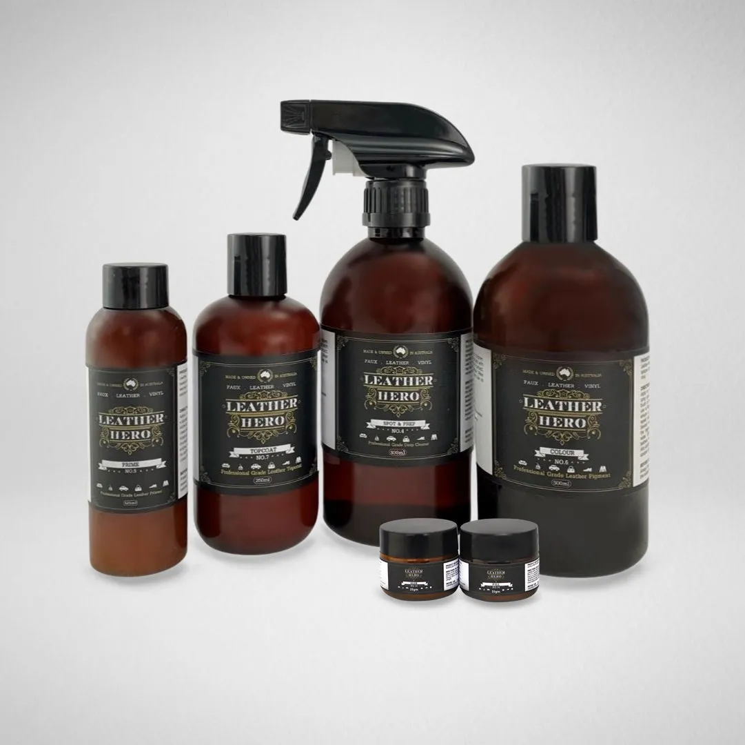 Leather Repair & Recolour Kit - Aniline Bark