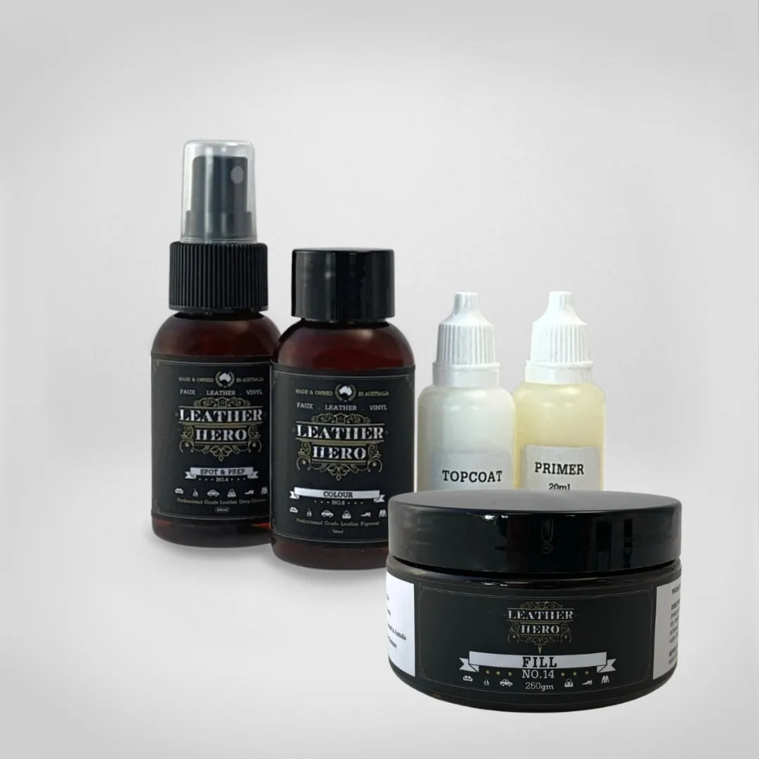 Leather Repair & Recolour Kit - Ink