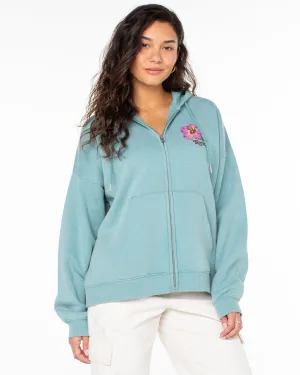 Lineup Oversized Zip Hoodie - Mineral Blue