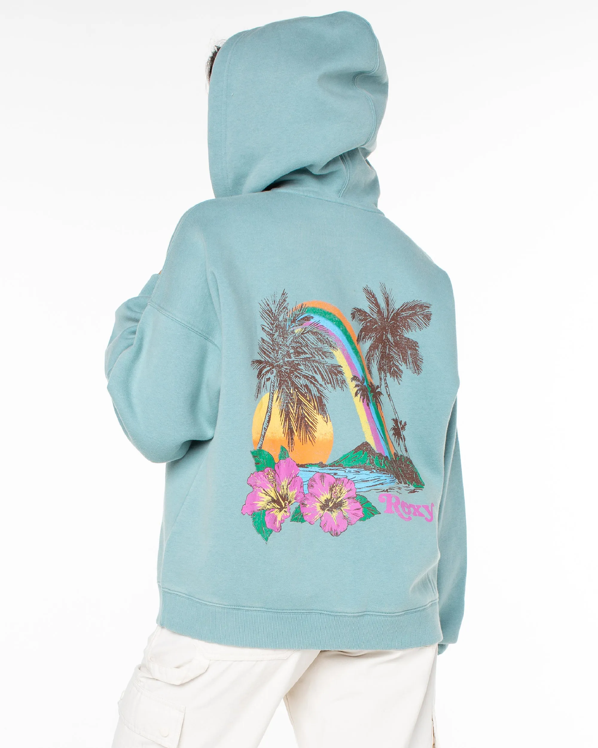 Lineup Oversized Zip Hoodie - Mineral Blue