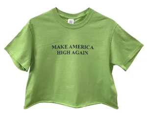 Make America High Again Graphic Unisex Cropped Tee