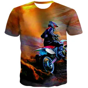 Motocross T-shirt Men motorcycle T-shirts 3d Offroad T shirts Funny Short Sleeve