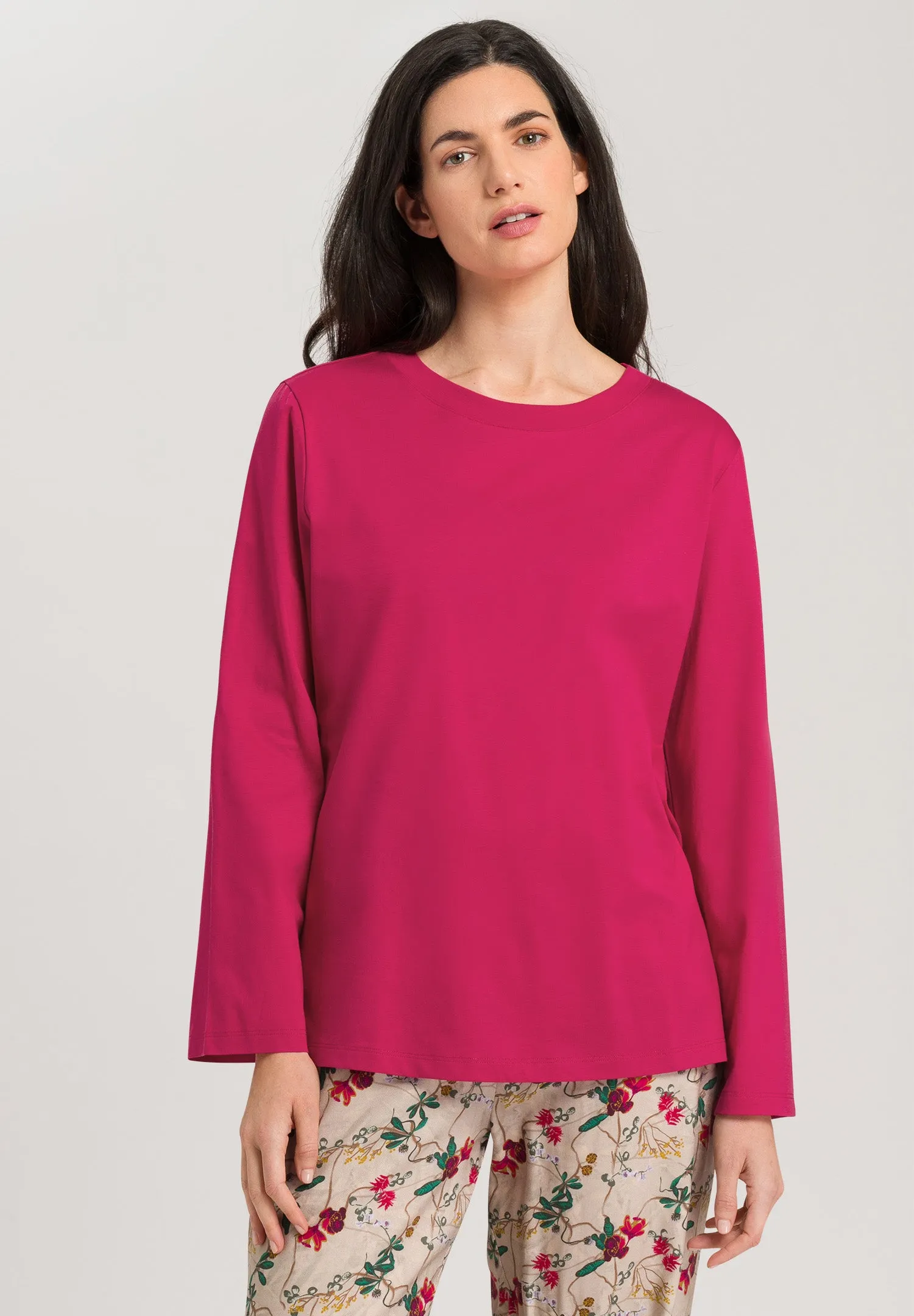 Natural Shirt Relaxed Organic Cotton Top | Pink Mimosa 78661-2424