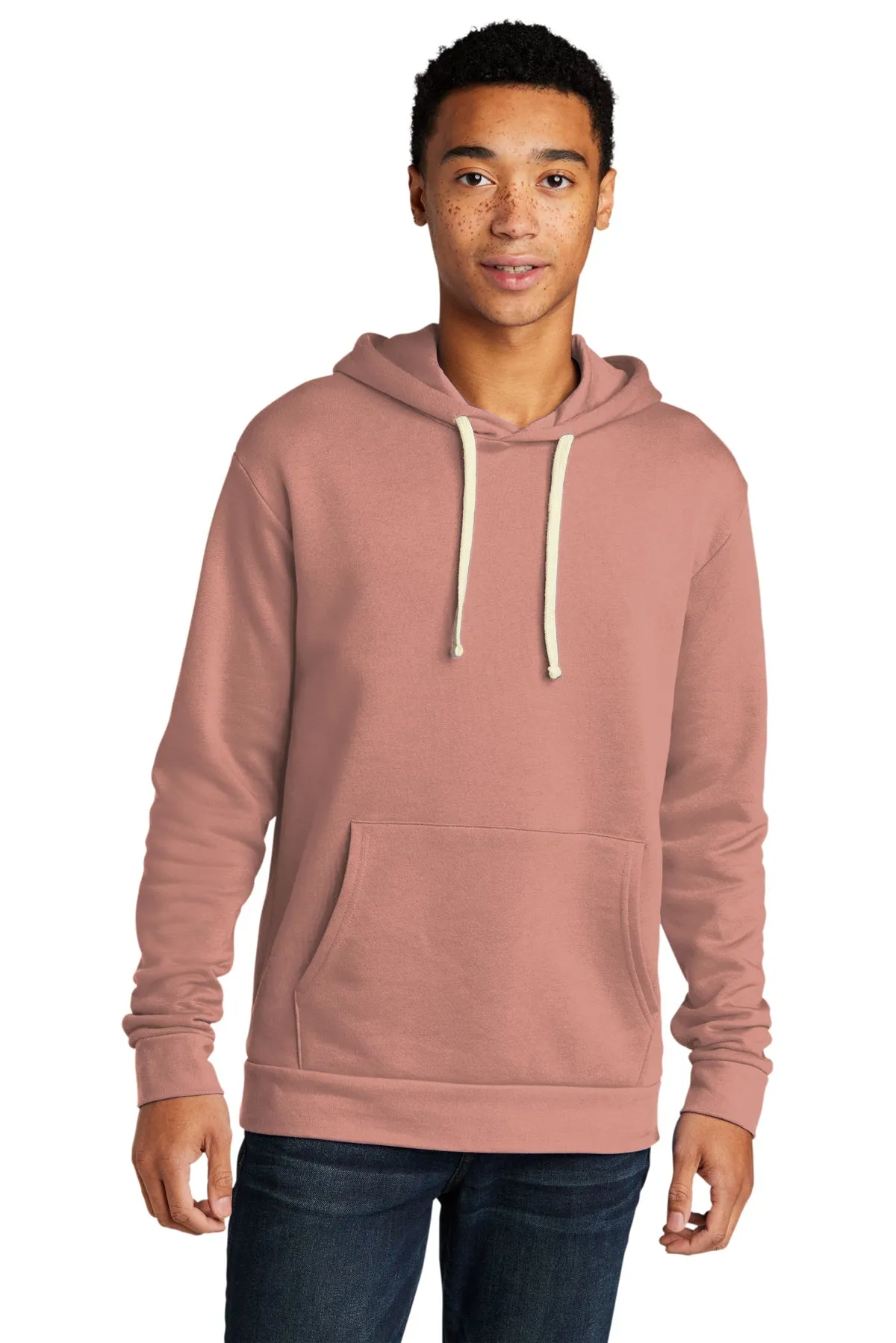 Next Level Unisex Beach Fleece Customized Hoodies, Desert Pink