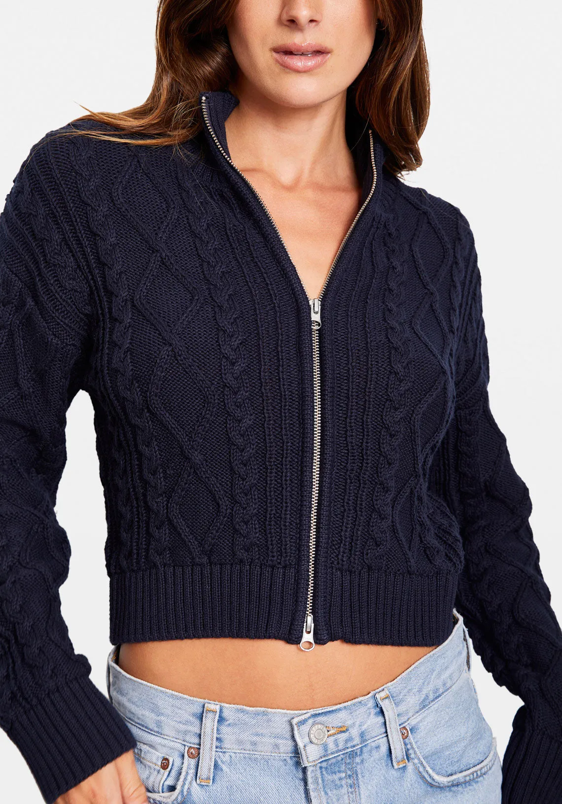 NIKOLE ZIP CARDIGAN SALUTE