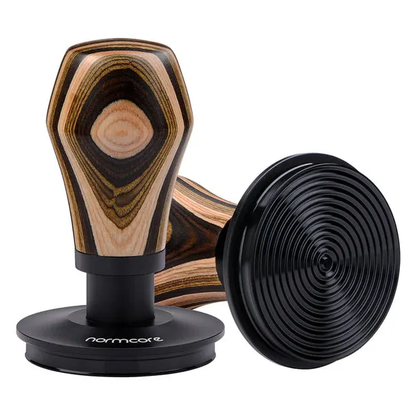 Normcore Spring-loaded Tamper V4 - Colourful Wood