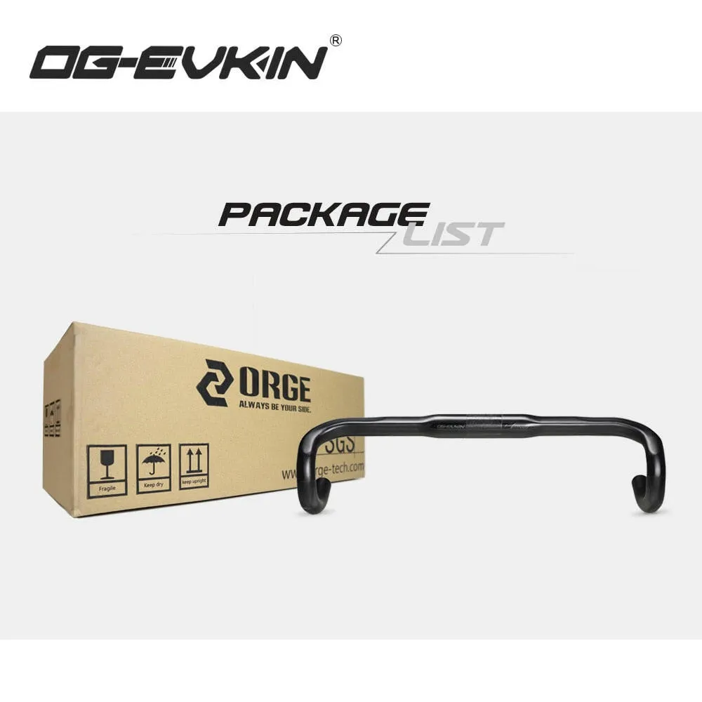 OG-EVKIN HB-010 Carbon Handlebar Road Bike Drop Bar Bicycle Handlebar Road Bike Handlebar 31.8MM 400/420/440/460 Bicycle Part