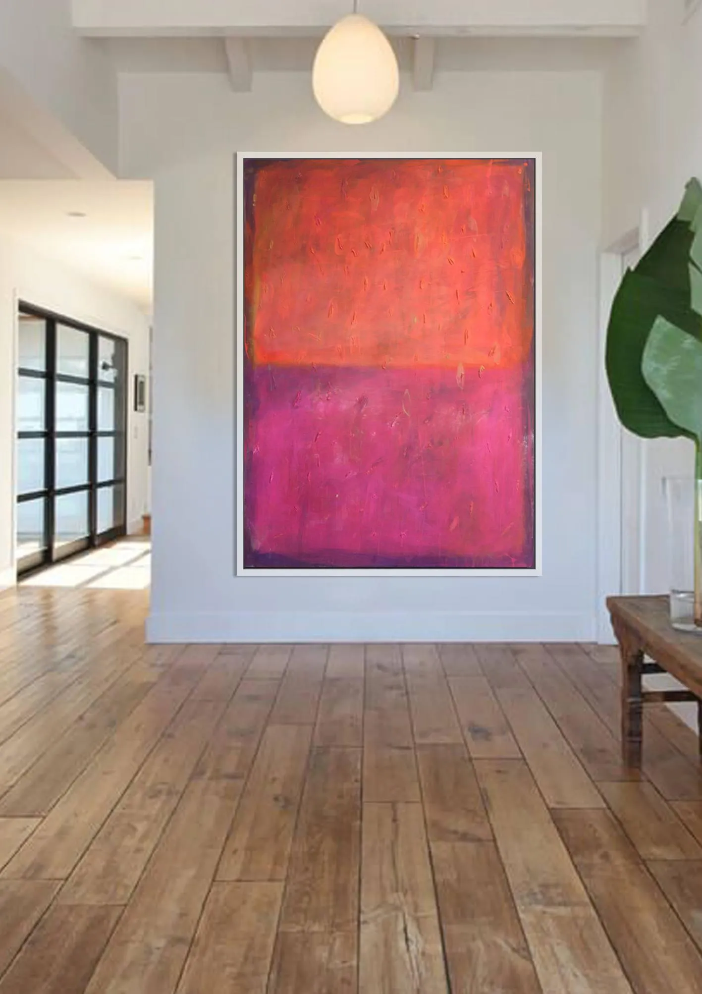 Orange Red Abstract Painting | Original Painting on Canvas Acrylic Oil Contemporary Extra Large Abstract Art | Wall Decor | Texture Painting