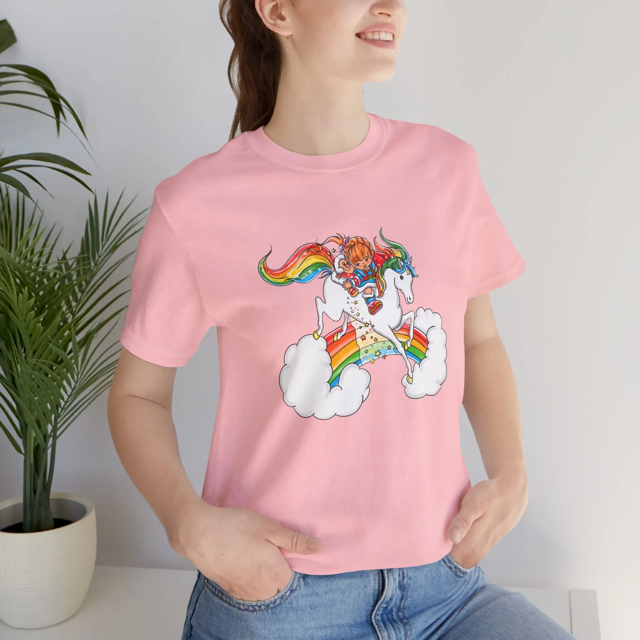 Rainbow Brite Starshine Girl Unisex Jersey Short Sleeve Tee Bella Canvas Shirt T-Shirt Retro Cartoon 80s