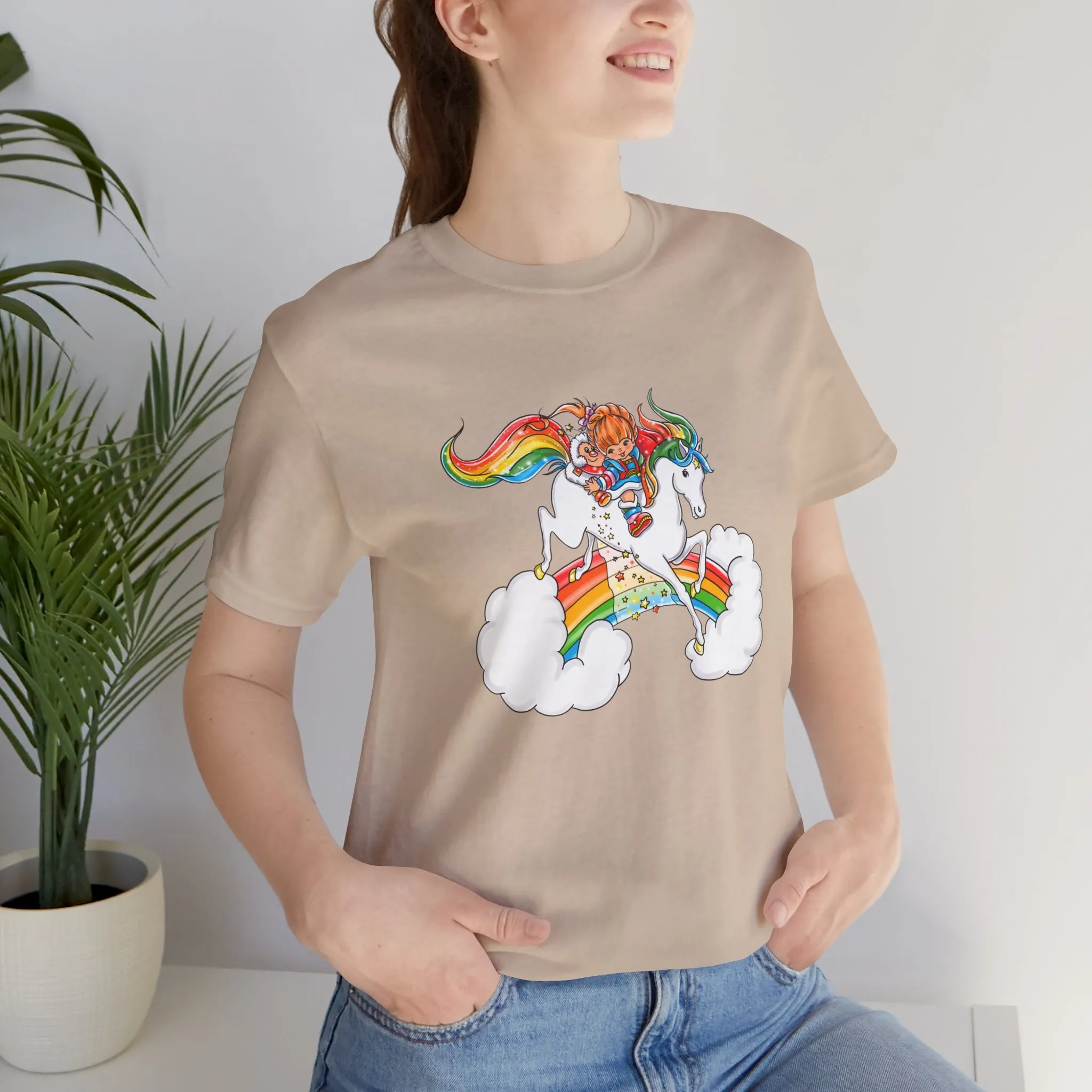 Rainbow Brite Starshine Girl Unisex Jersey Short Sleeve Tee Bella Canvas Shirt T-Shirt Retro Cartoon 80s