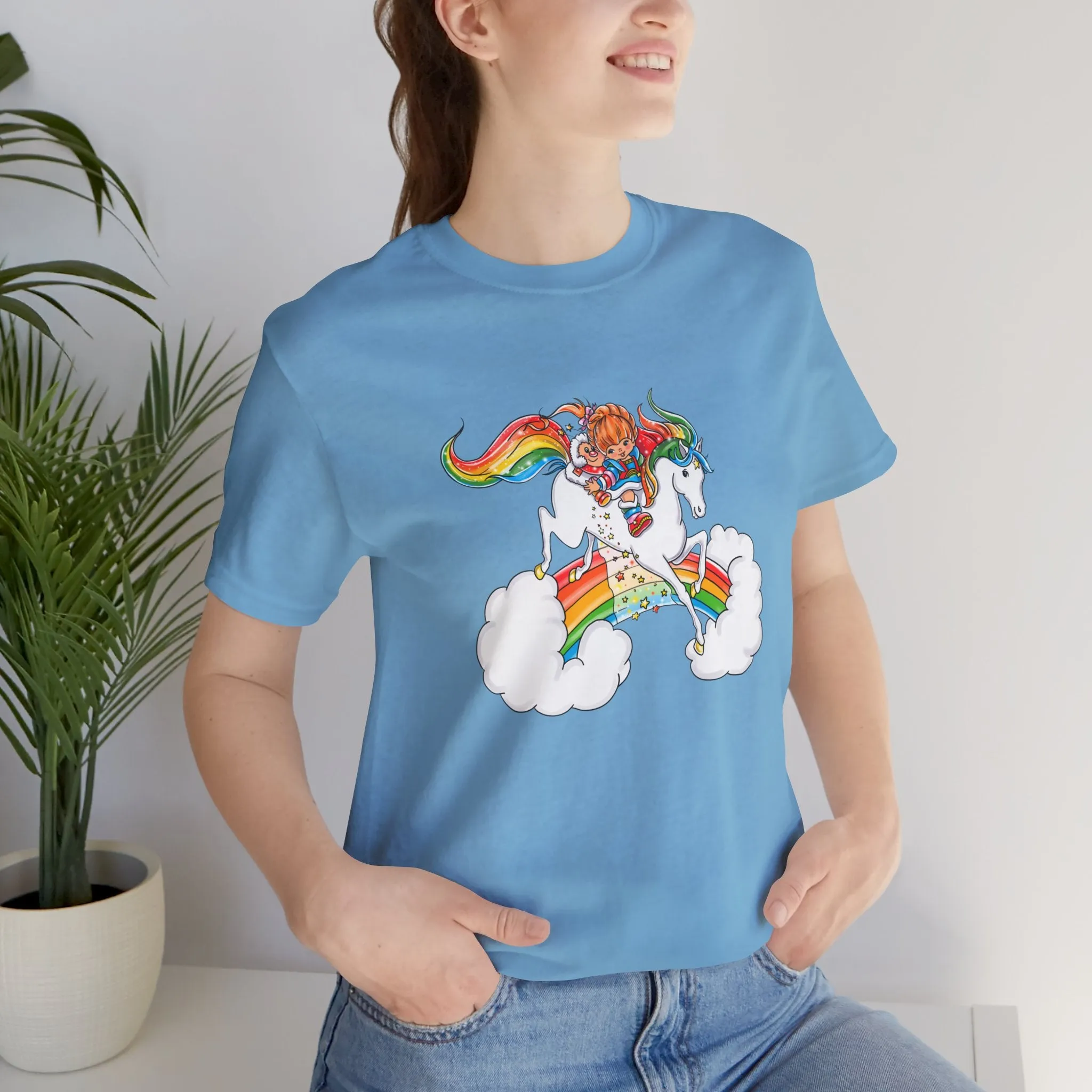 Rainbow Brite Starshine Girl Unisex Jersey Short Sleeve Tee Bella Canvas Shirt T-Shirt Retro Cartoon 80s