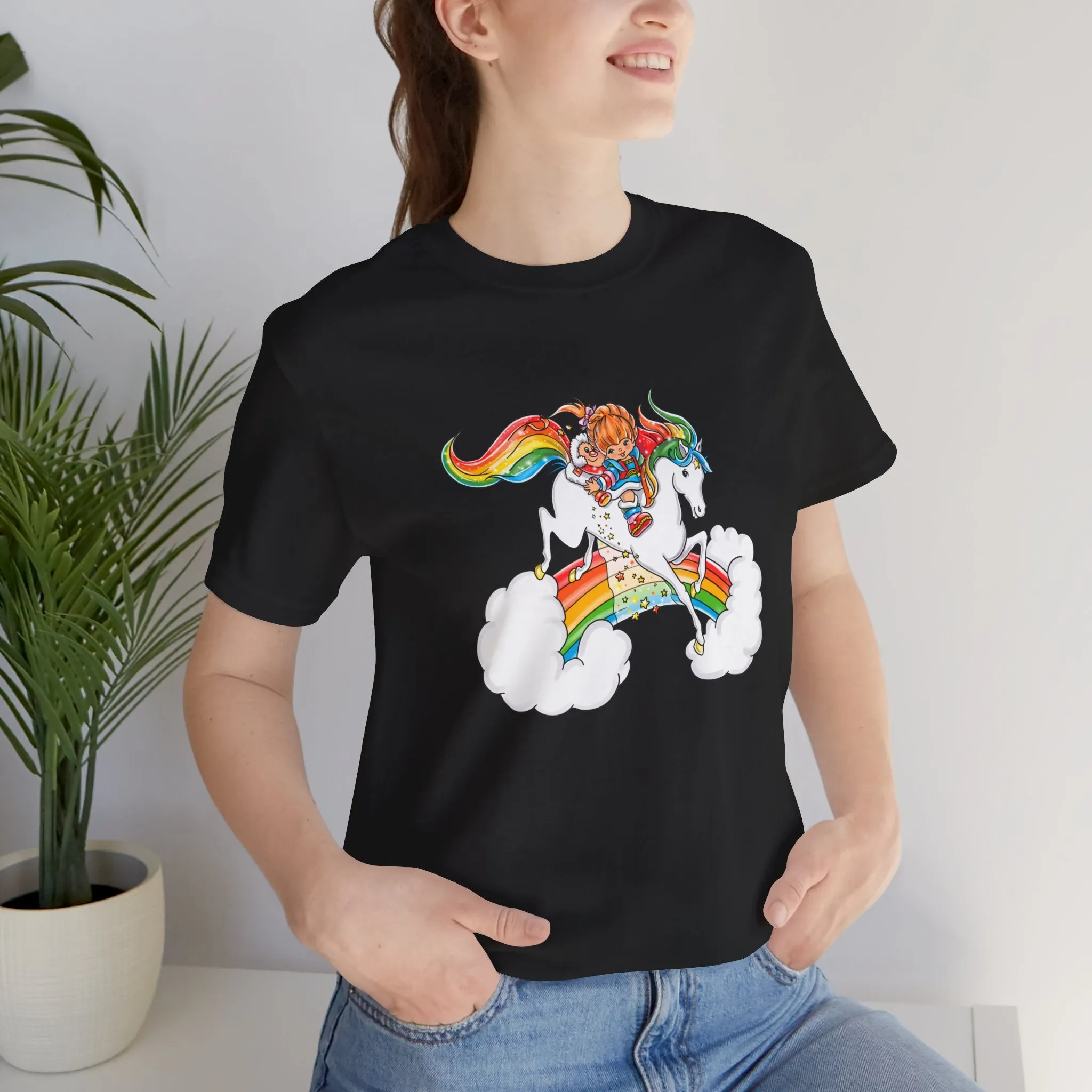 Rainbow Brite Starshine Girl Unisex Jersey Short Sleeve Tee Bella Canvas Shirt T-Shirt Retro Cartoon 80s