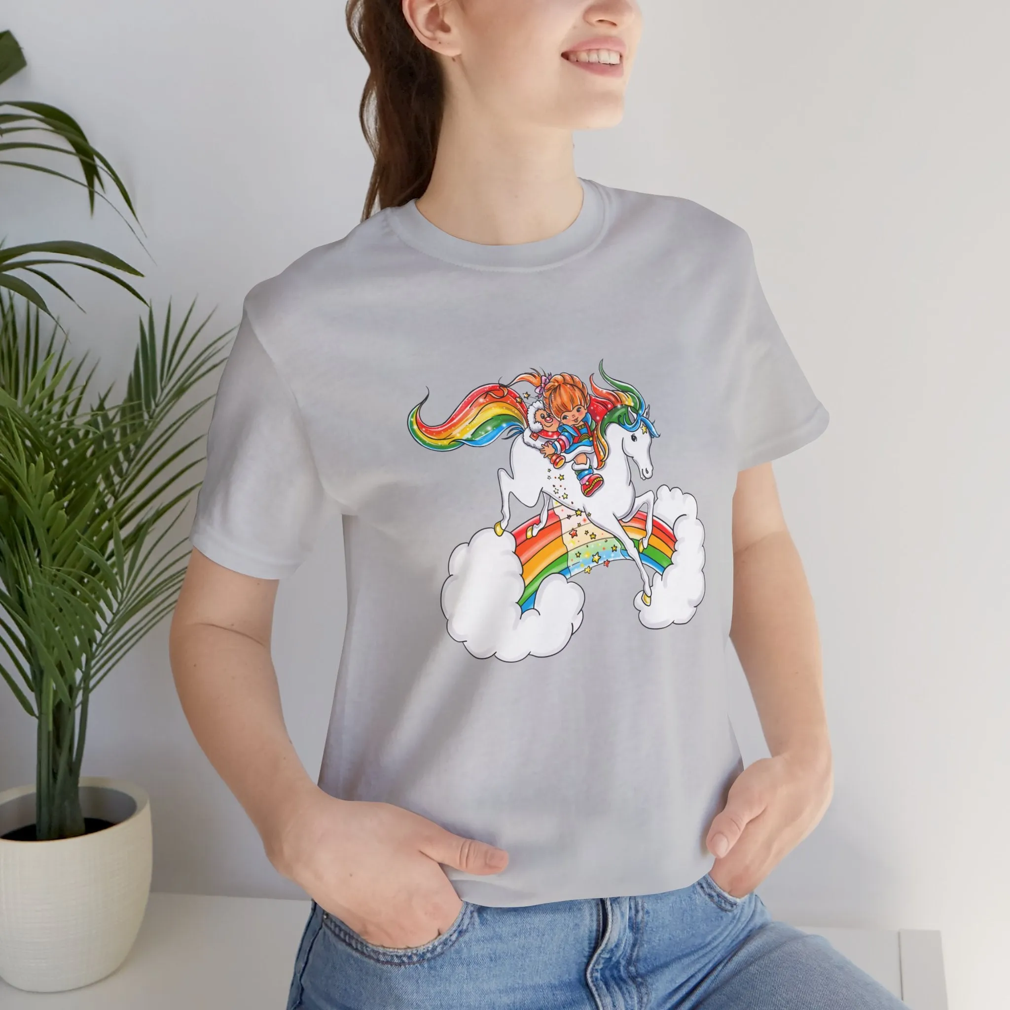 Rainbow Brite Starshine Girl Unisex Jersey Short Sleeve Tee Bella Canvas Shirt T-Shirt Retro Cartoon 80s