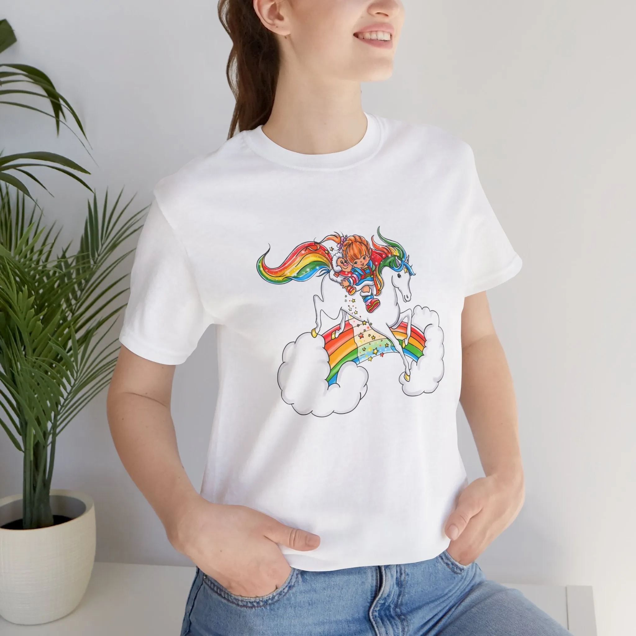 Rainbow Brite Starshine Girl Unisex Jersey Short Sleeve Tee Bella Canvas Shirt T-Shirt Retro Cartoon 80s