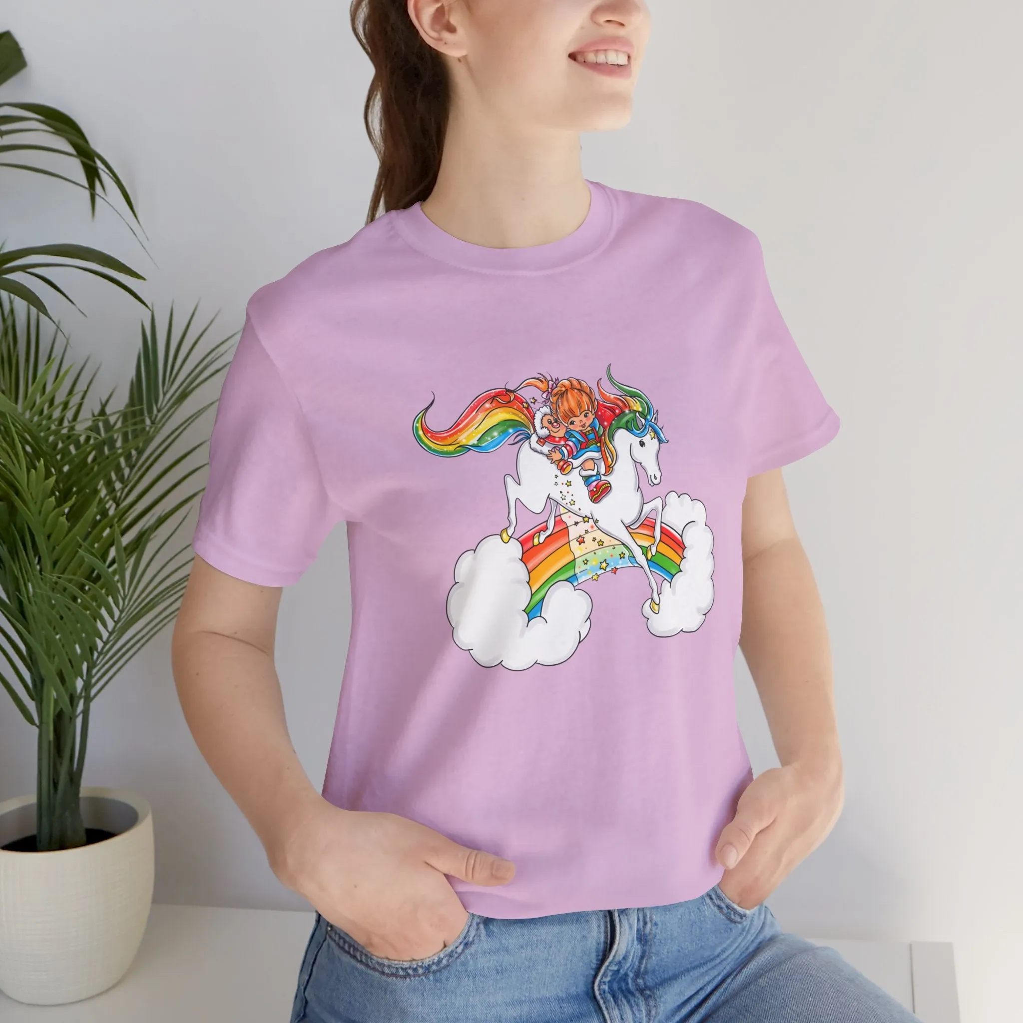 Rainbow Brite Starshine Girl Unisex Jersey Short Sleeve Tee Bella Canvas Shirt T-Shirt Retro Cartoon 80s