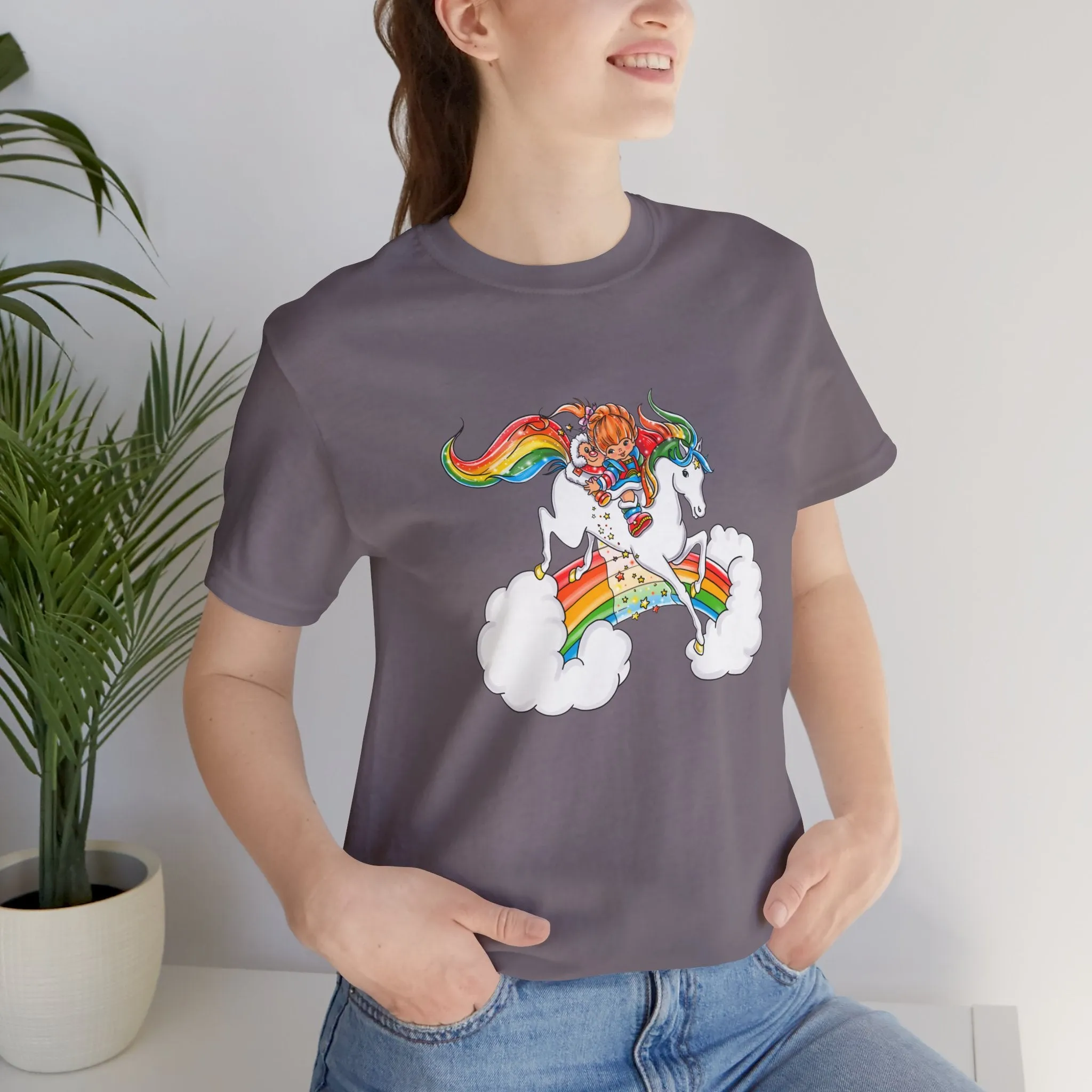 Rainbow Brite Starshine Girl Unisex Jersey Short Sleeve Tee Bella Canvas Shirt T-Shirt Retro Cartoon 80s