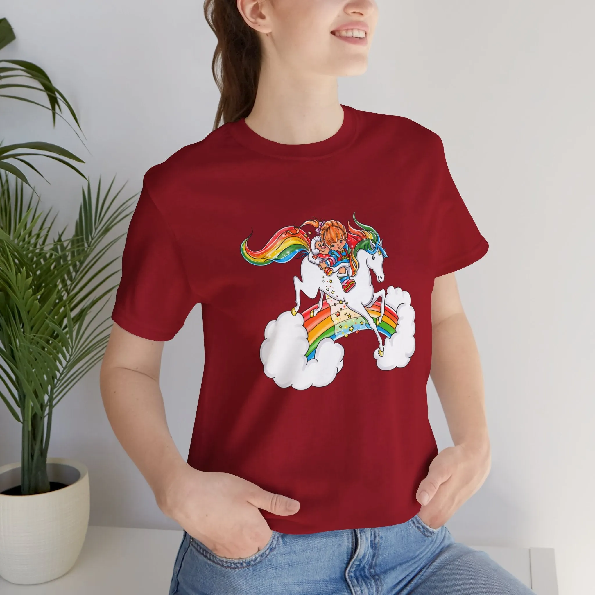 Rainbow Brite Starshine Girl Unisex Jersey Short Sleeve Tee Bella Canvas Shirt T-Shirt Retro Cartoon 80s