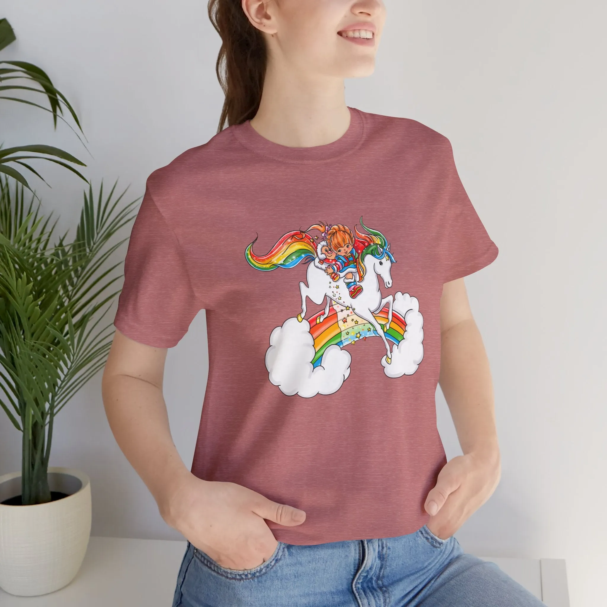 Rainbow Brite Starshine Girl Unisex Jersey Short Sleeve Tee Bella Canvas Shirt T-Shirt Retro Cartoon 80s