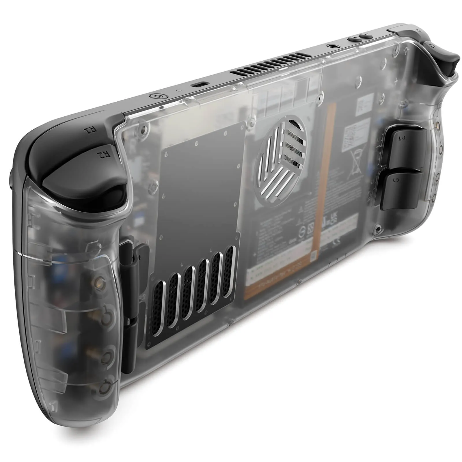 RGB & Vents Transparent Back Plate for Steam Deck LCD & OLED