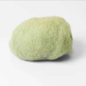 Salvia Green Wool for Wet Felting, Tyrolean Bergschaf